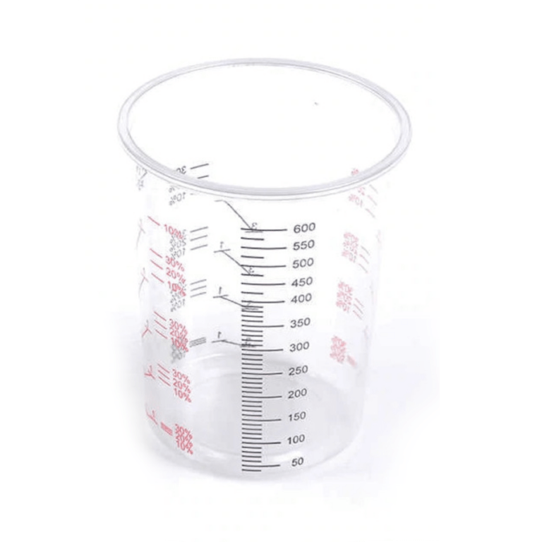Professional Calibrated Plastic Paint/Water Based Mixing Cups/Pots