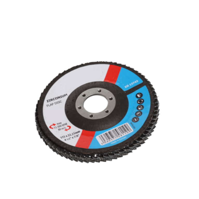 Flap Disc 115mm, 40 Grit 22.2mm Centre Bore Disc Automotive Paint Systems